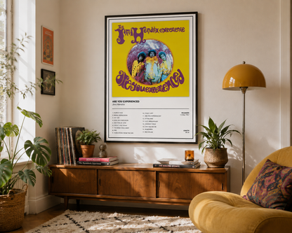 Jimi Hendrix Are You Experienced Album Cover Print