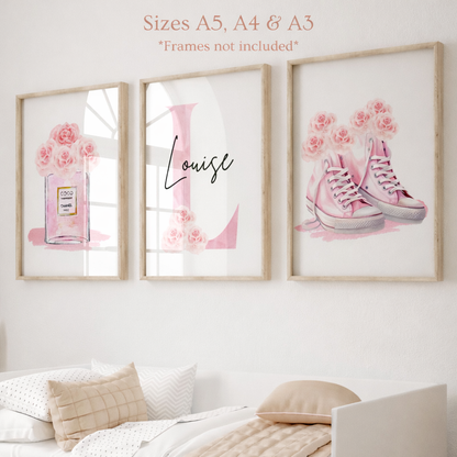 Set of 3 Trendy Personalised Prints
