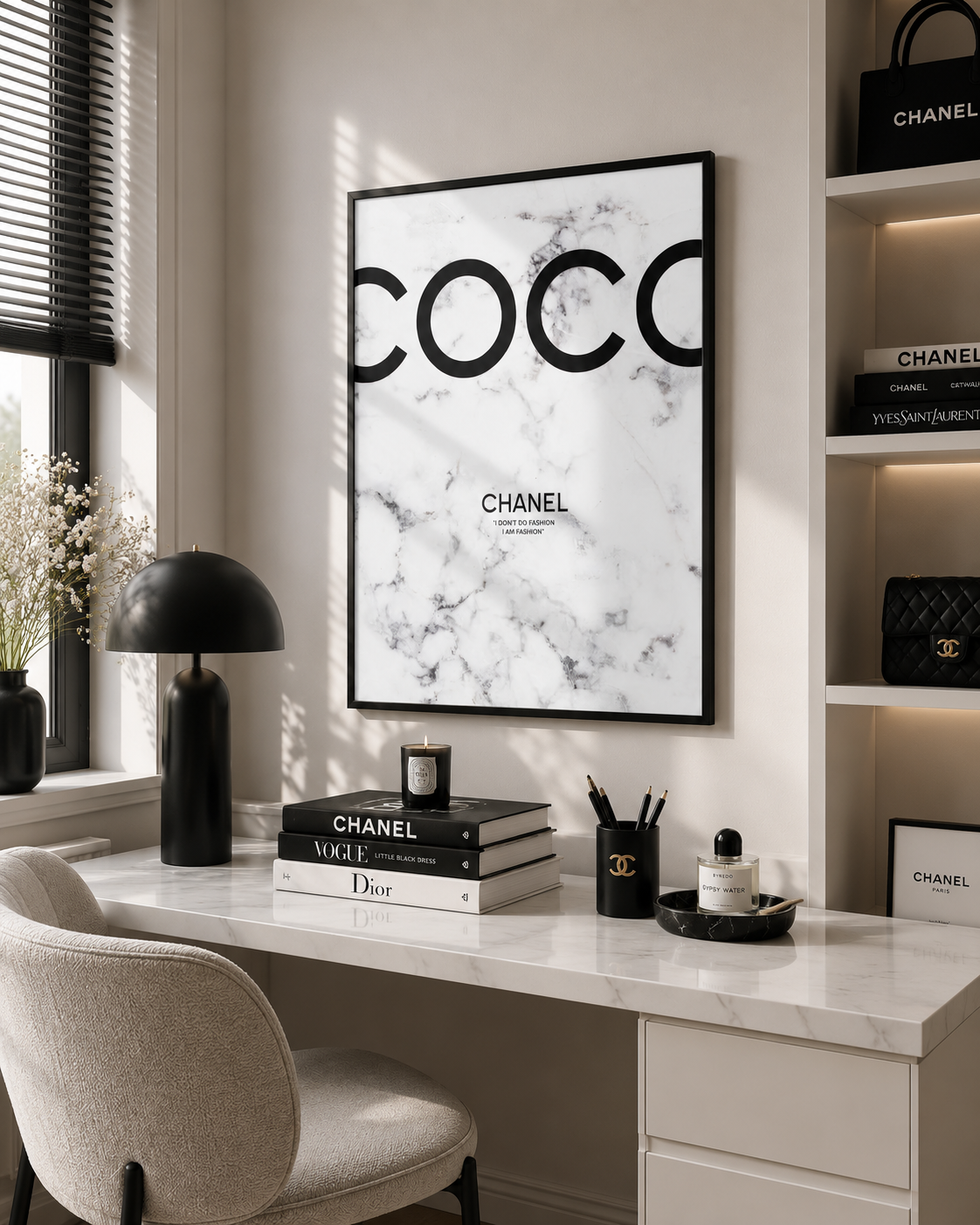 Luxury Marble Fashion Wall Art Print