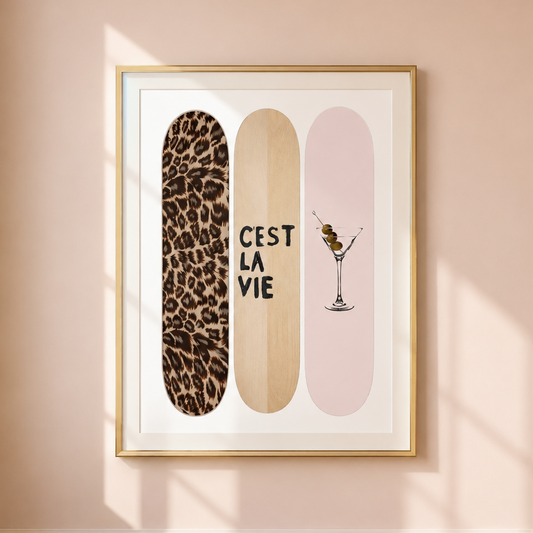 Leopard C'est La Vie Wall Art