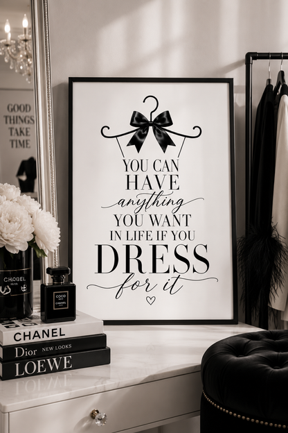 Fashion Quote Wall Art Print