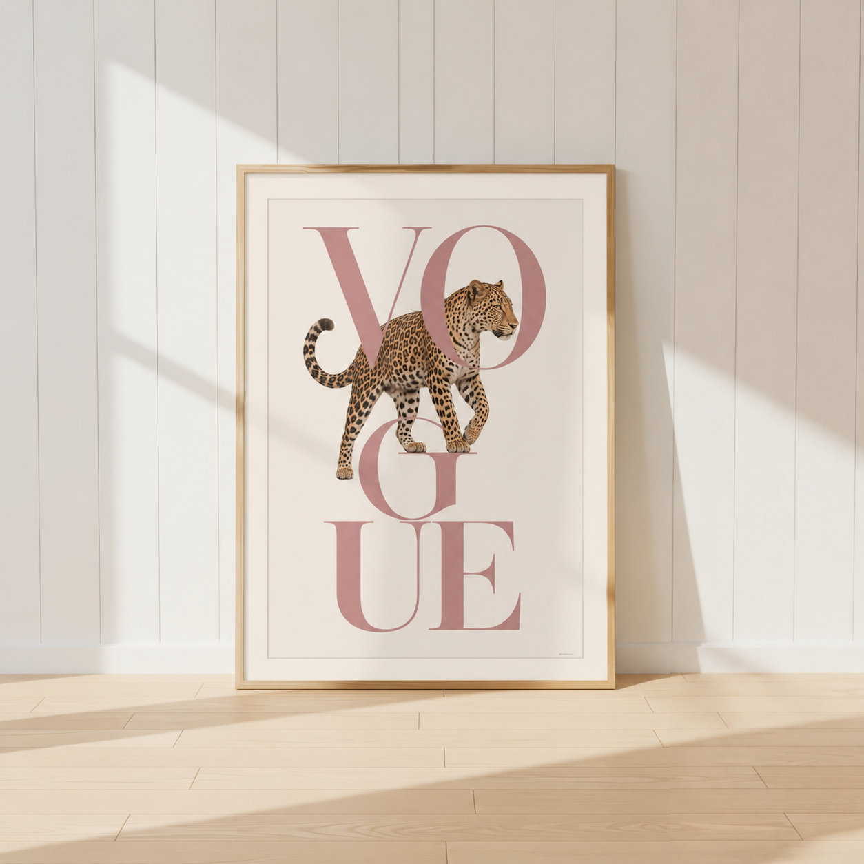 Leopard Vogue Print | Blush Pink LP03