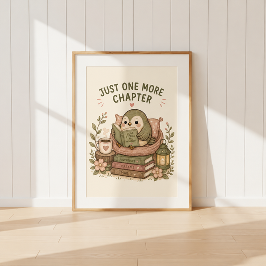 Just One More Chapter Book Lover Print