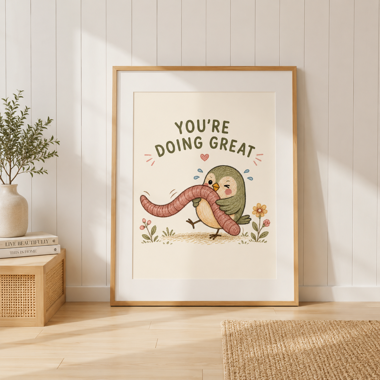 You're Doing Great Bird Print