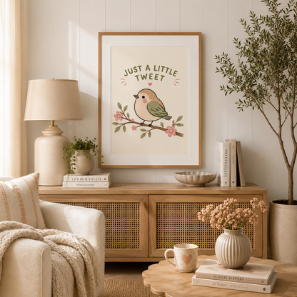 Just A Little Tweet Bird Print