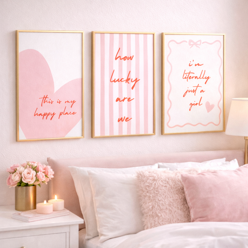 Set of Preppy Coquette Prints