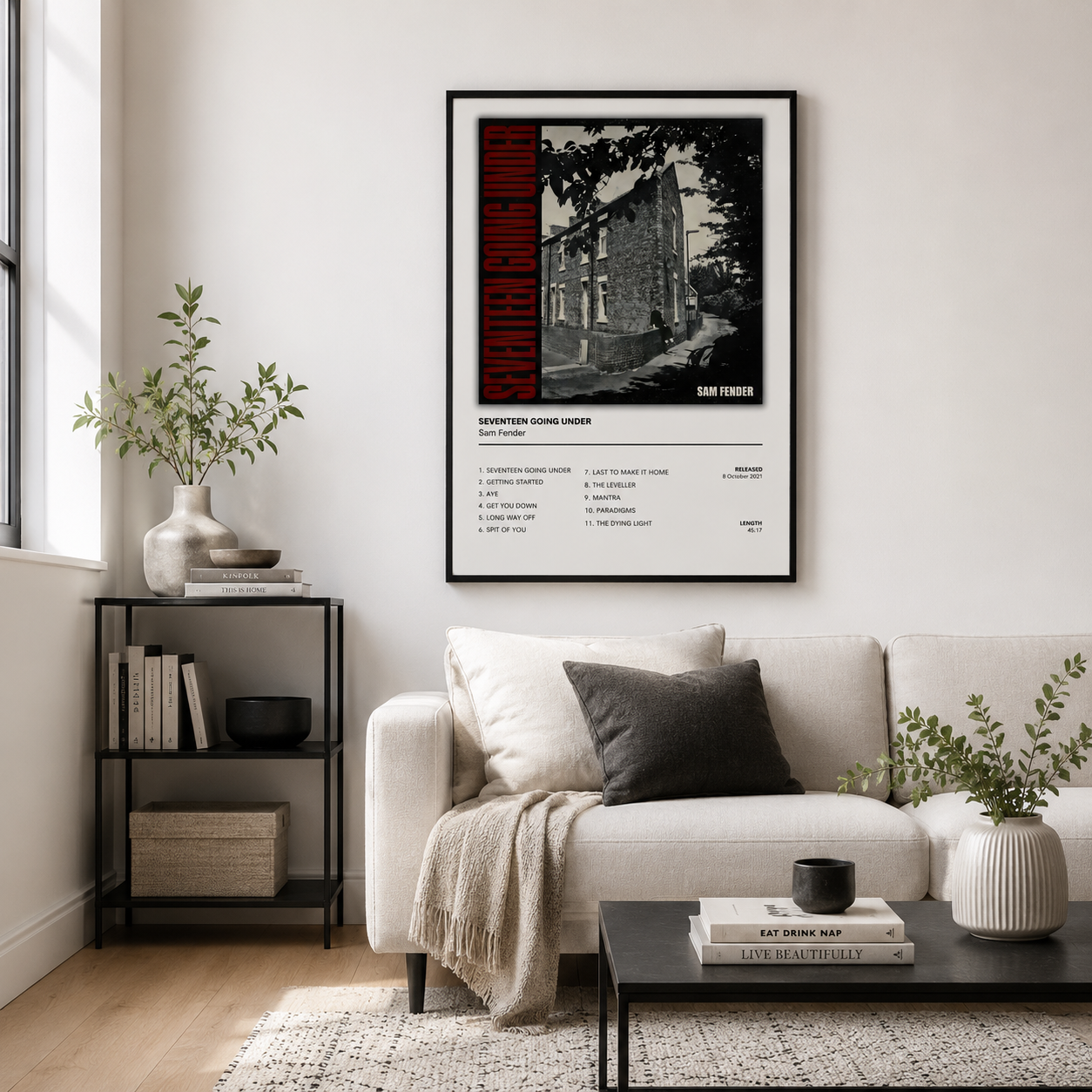 Sam Fender Seventeen Going Under Print | Sam Fender Album Cover Collection