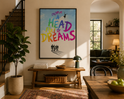 Coldplay A Head Full Of Dreams Inspired Music Wall Art Print