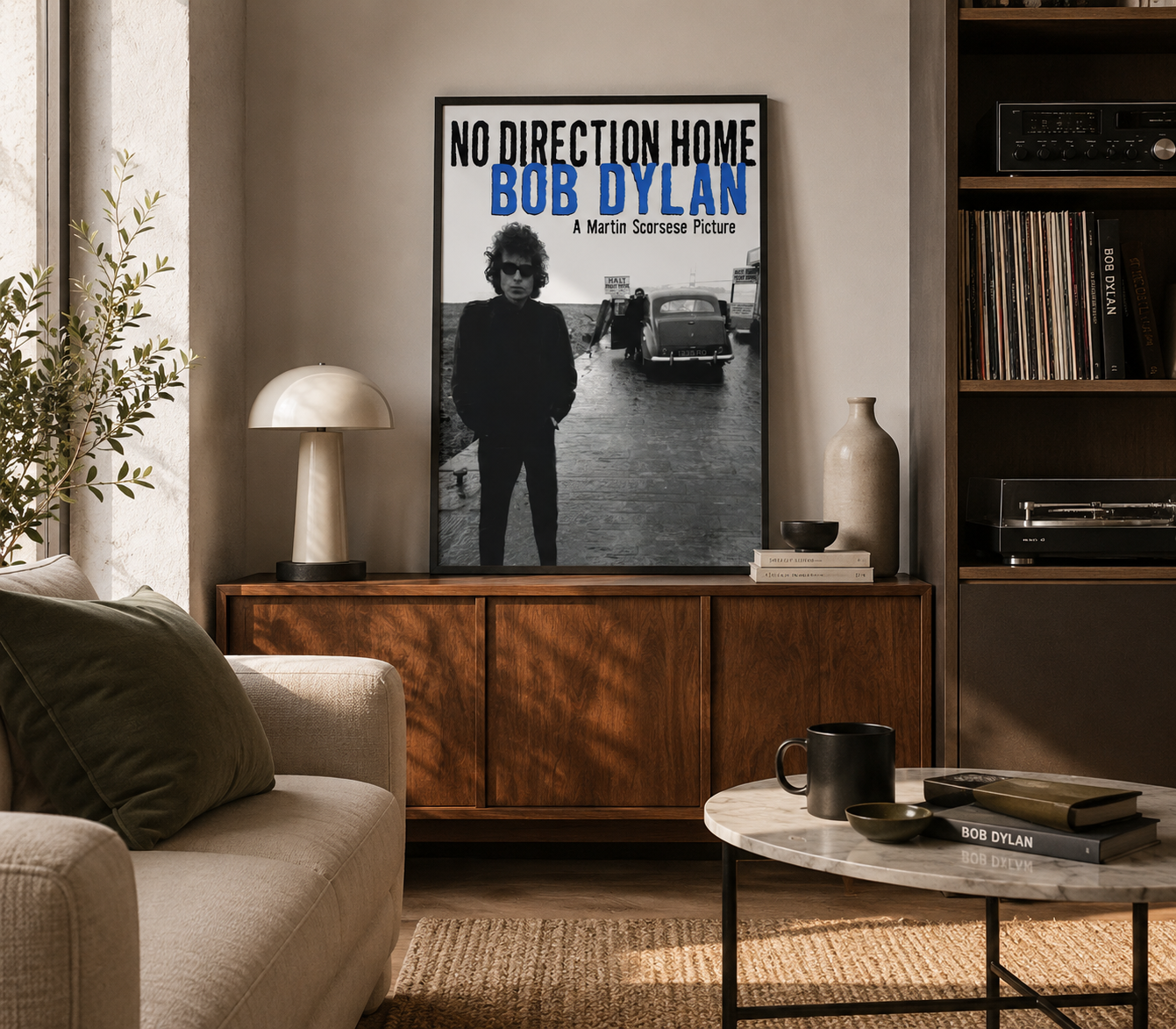 Bob Dylan No Direction Home Print | Music Documentary Wall Art Poster
