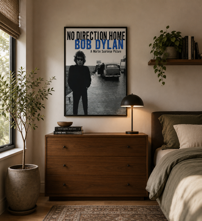Bob Dylan No Direction Home Print | Music Documentary Wall Art Poster