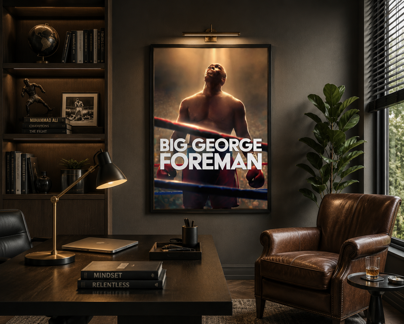 Big George Foreman Boxing Poster Print – Cinematic Sports Wall Art
