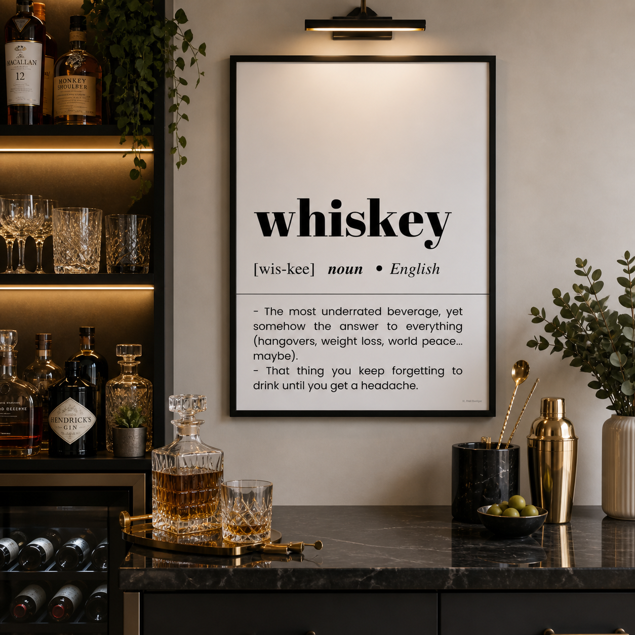 Whiskey Definition Poster