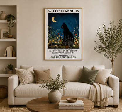 William Morris Cat Poster / Art Exhibition Print