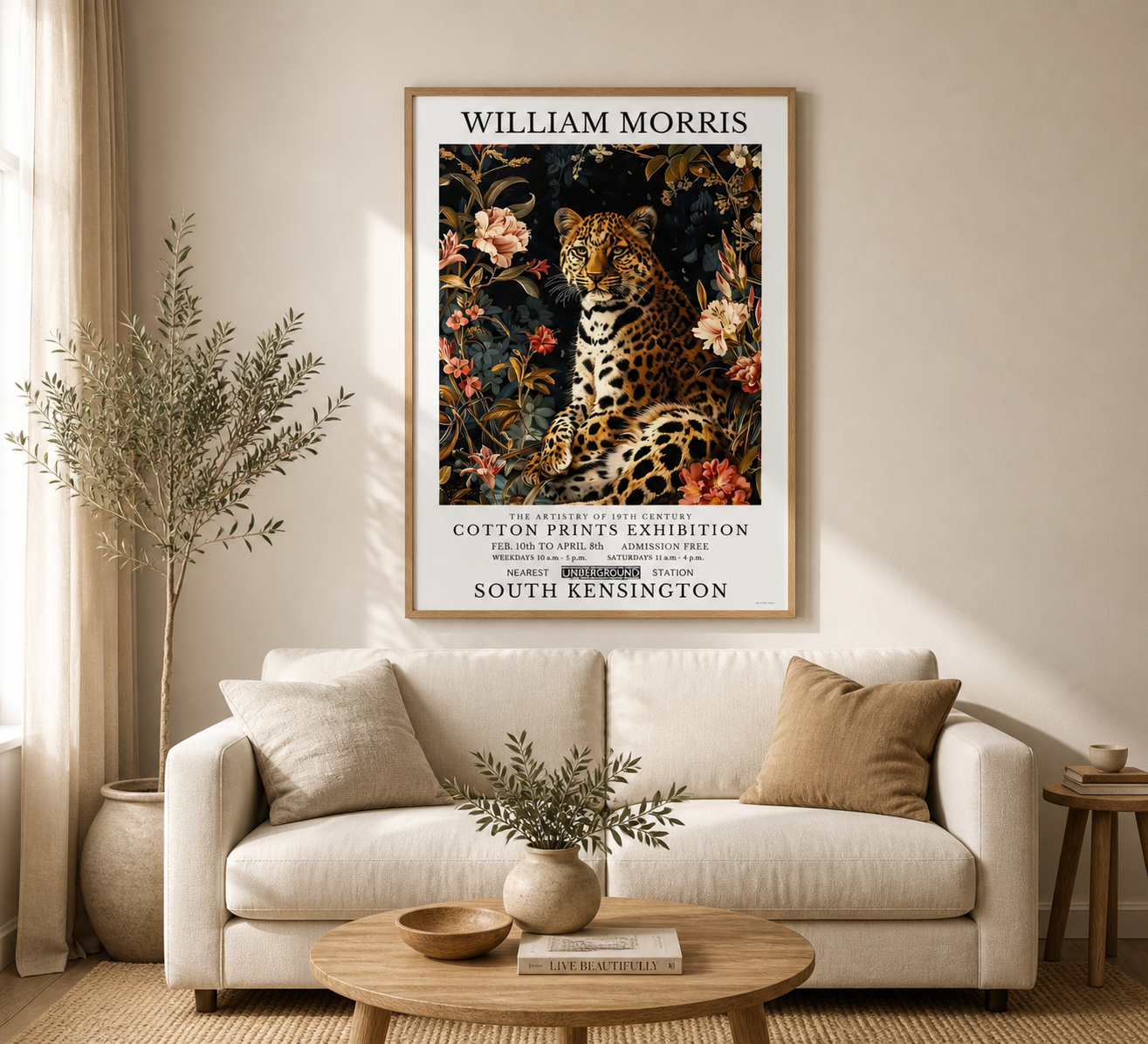 William Morris Leopard Poster / Art Exhibition Print