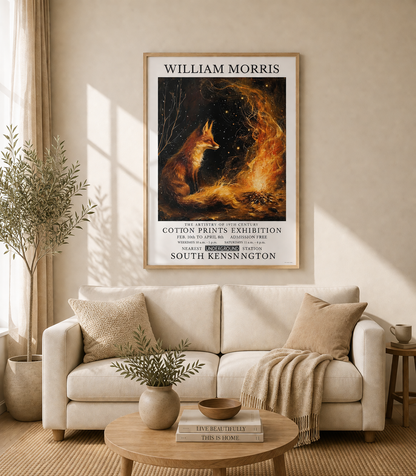 William Morris Fox Poster / Art Exhibition Print