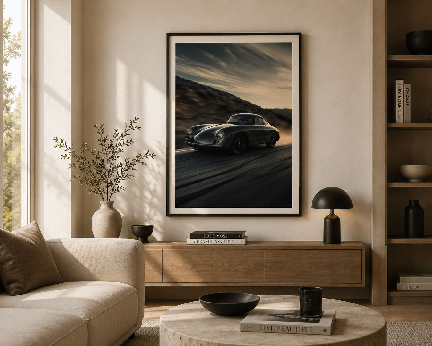 Porsche 356 Wall Art Print | Luxury Automotive Poster