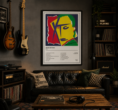 XTC - Drums and Wires Album Poster