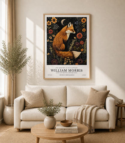 William Morris Fox Poster / Art Exhibition Print