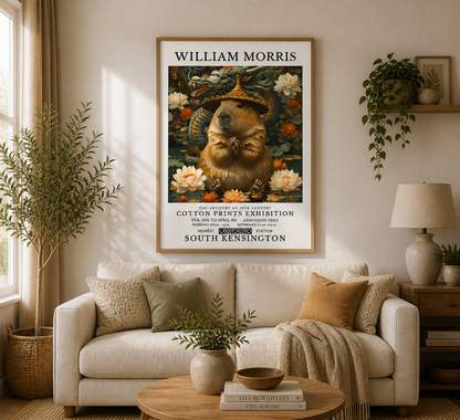 William Morris Guinea Pig Poster / Art Exhibition Print