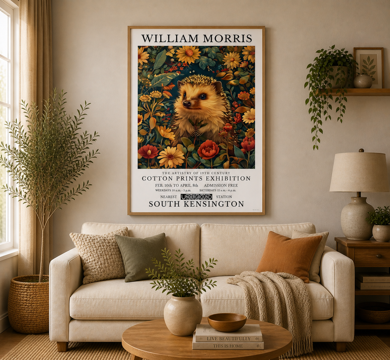 William Morris The Hedgehog Poster / Art Exhibition Print