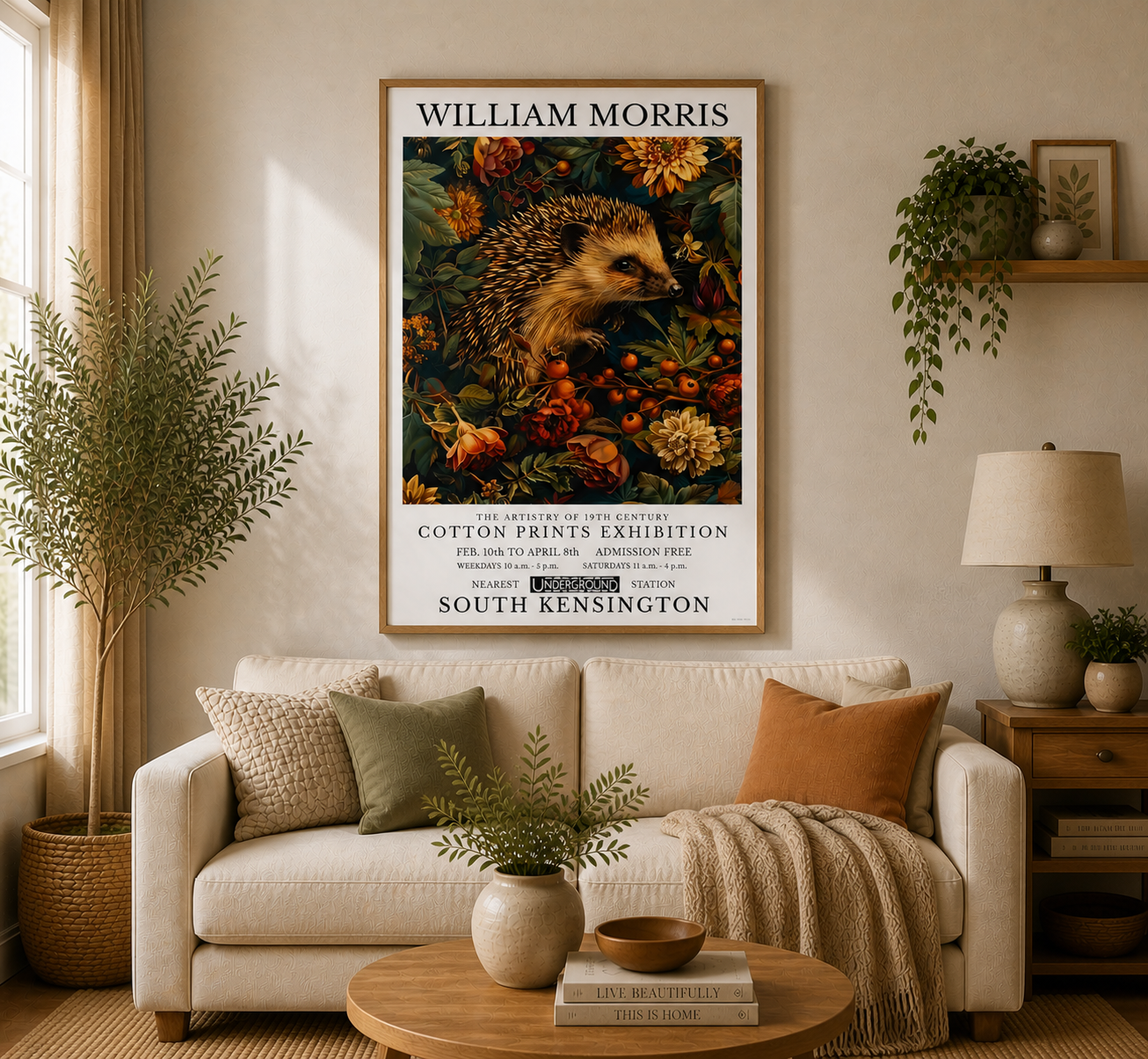 William Morris The Hedgehog Poster / Art Exhibition Print