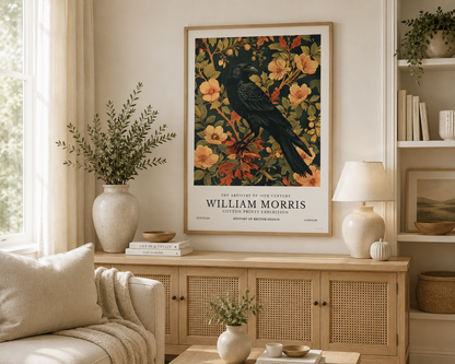 William Morris Raven Print