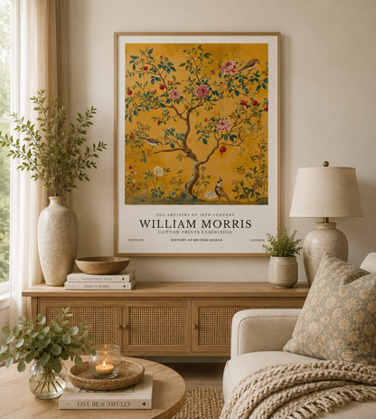 William Morris Tree of Life Bird Print