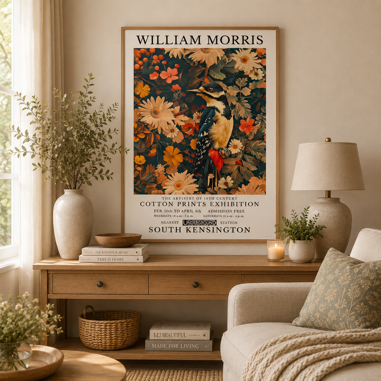 William Morris Woodpecker Print