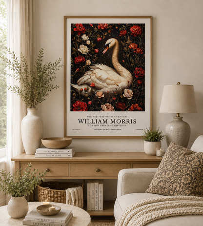 William Morris Swan Print