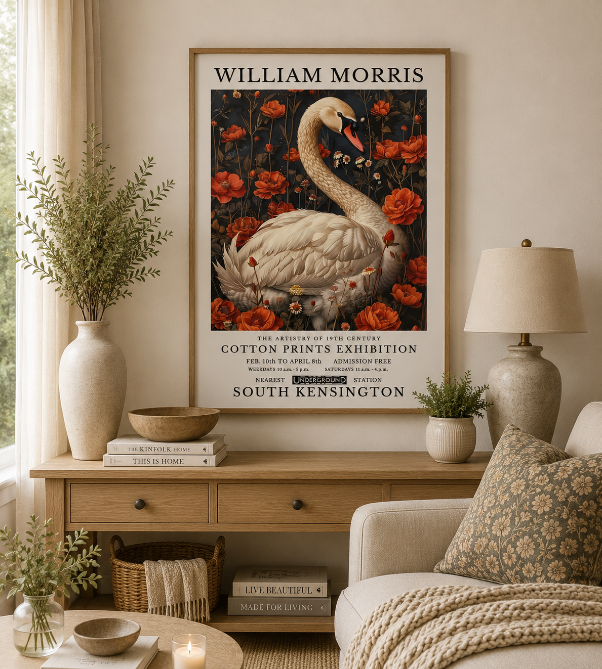 William Morris Swan Print