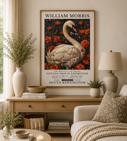 William Morris Swan Print