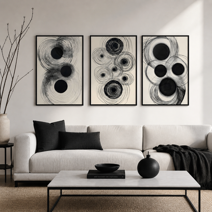Set of 3 Abstract Gallery Wall
