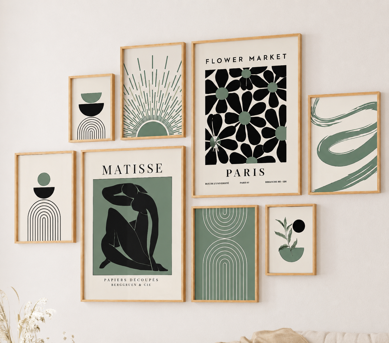 Set of 3 Bauhaus Matisse Picasso Prints