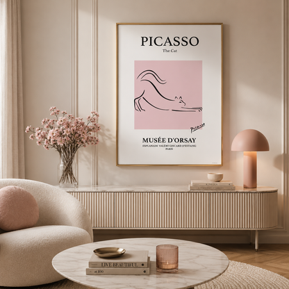 Picasso Cat Print