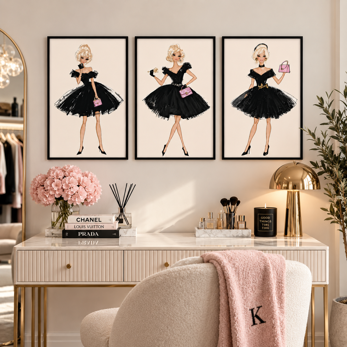 Fashion Wall Art Set of 3