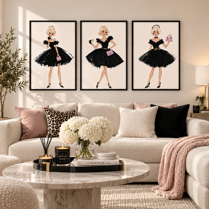 Fashion Wall Art Set of 3