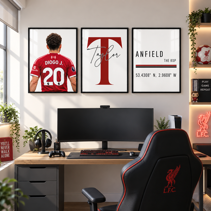 Diogo Jota Liverpool Prints Set of 3