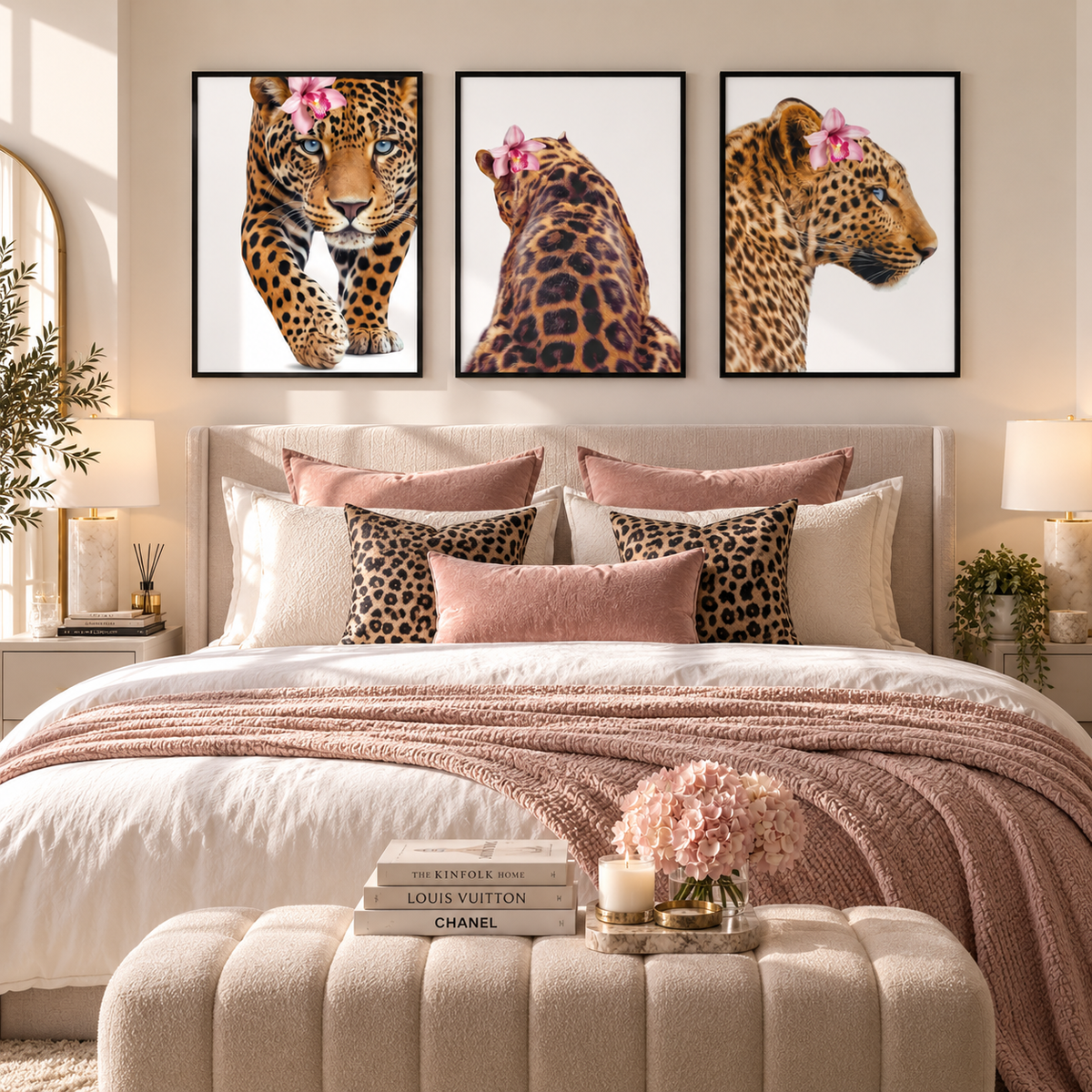Leopard Wall Art Set of 3