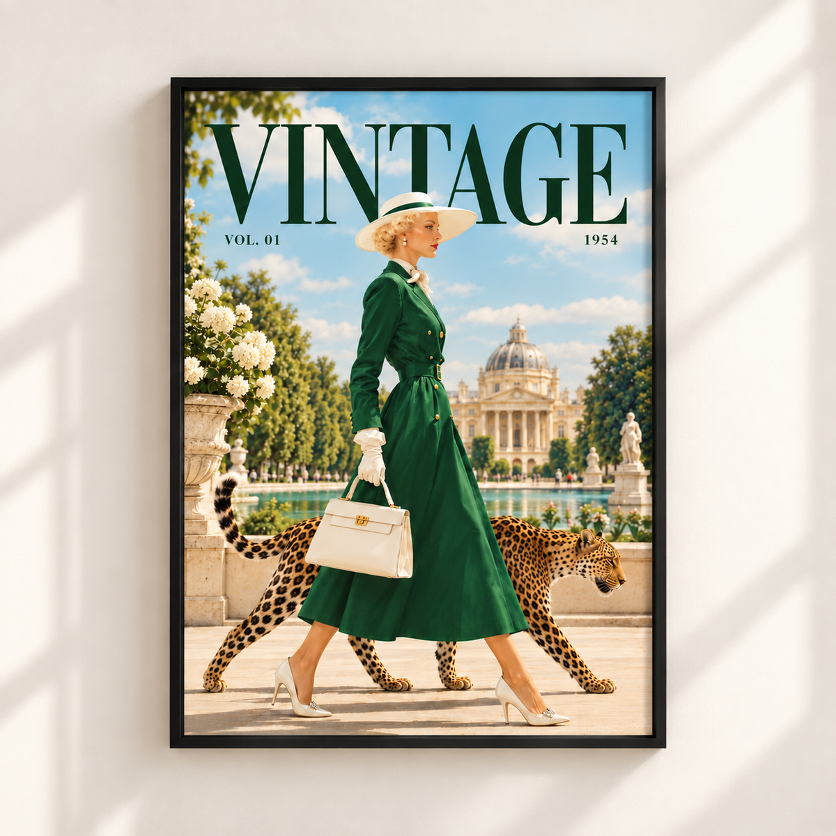 Vintage Fashion Leopard Print