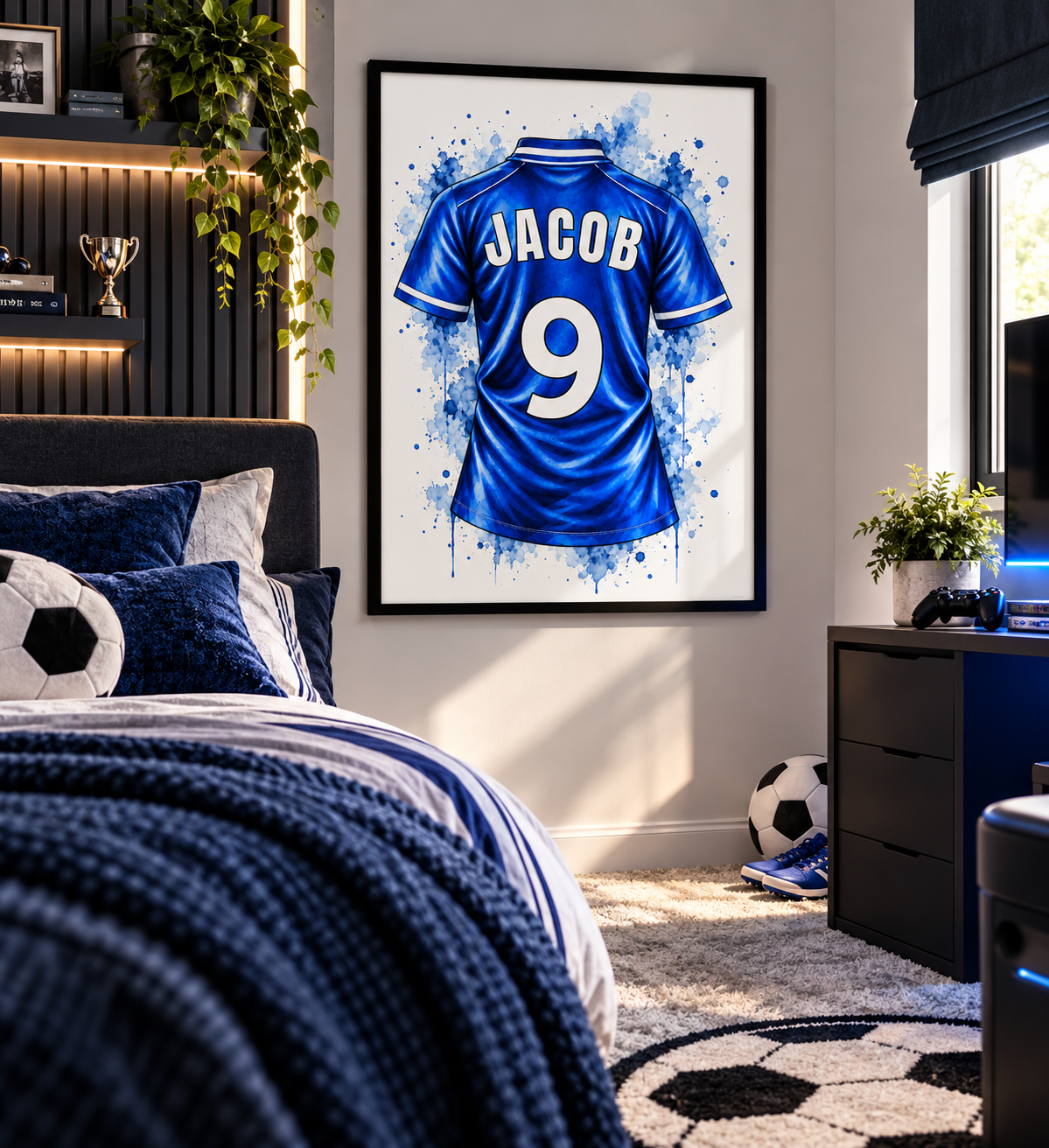 Personalised Everton FC Inspired Football Shirt Print