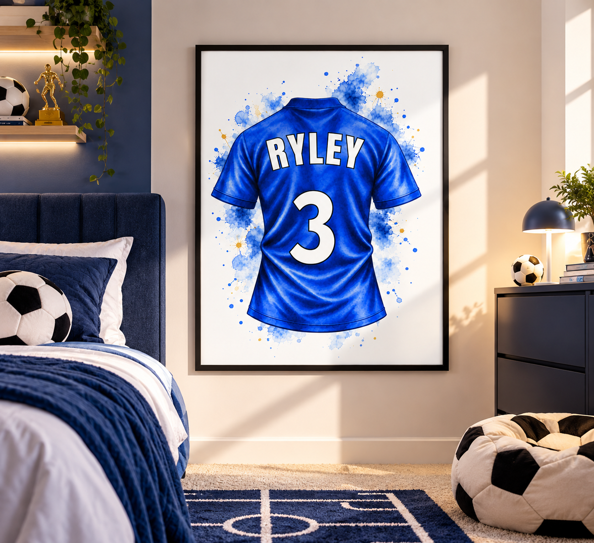 Chelsea FC Inspired personalised football shirt