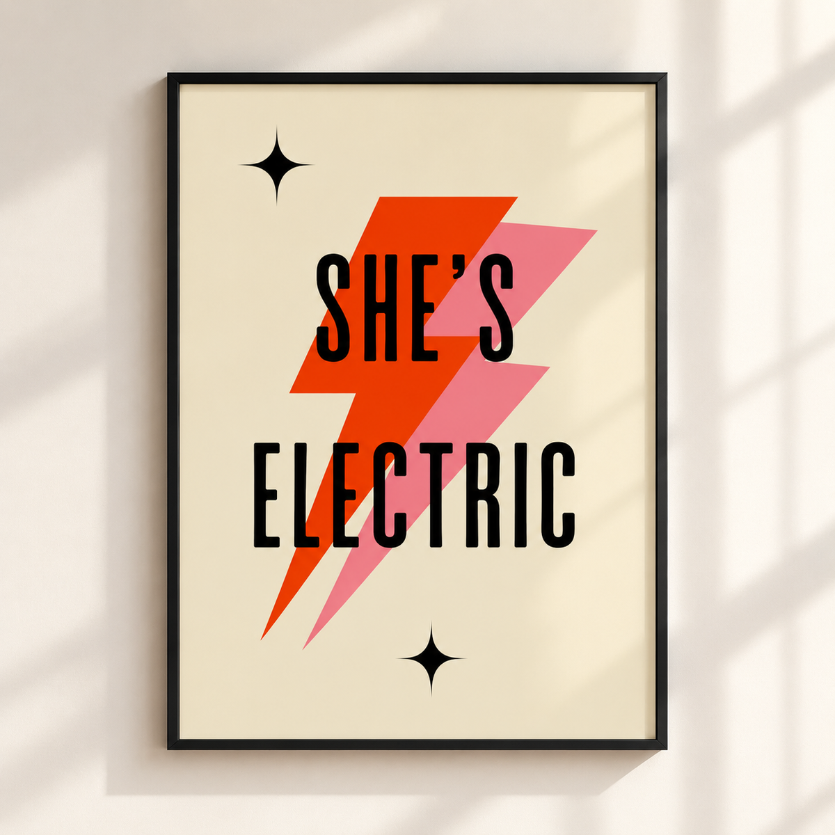 Oasis She's Electric Lyrics Print