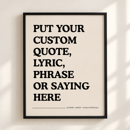 Custom Quote Print