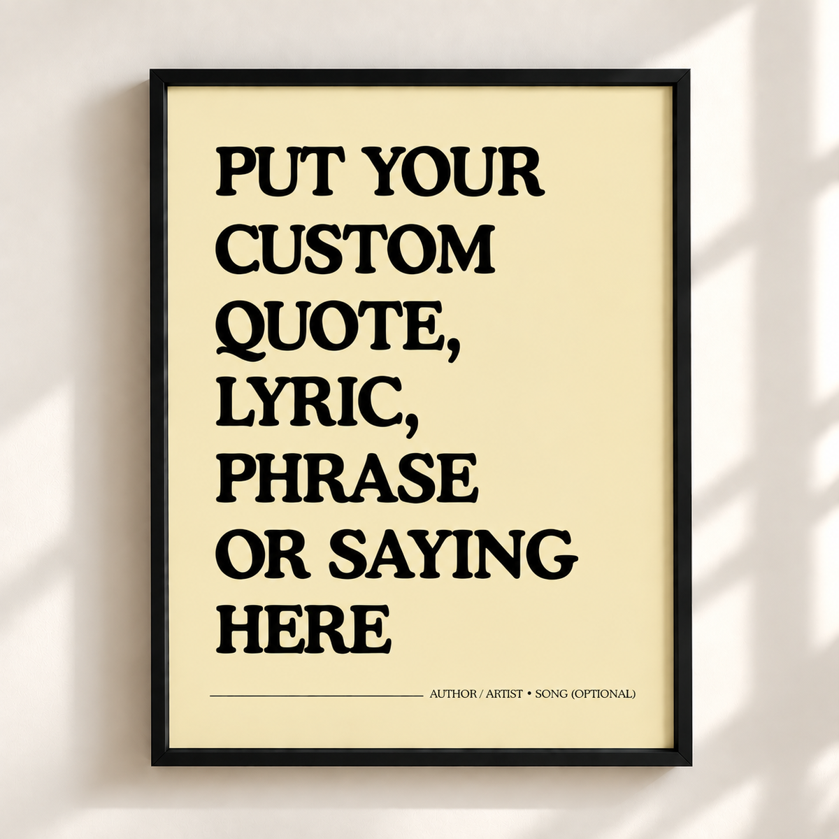 Custom Quote Print