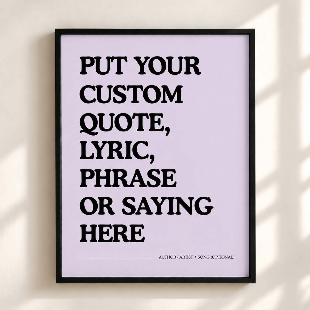 Custom Quote Print