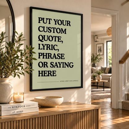 Custom Quote Print