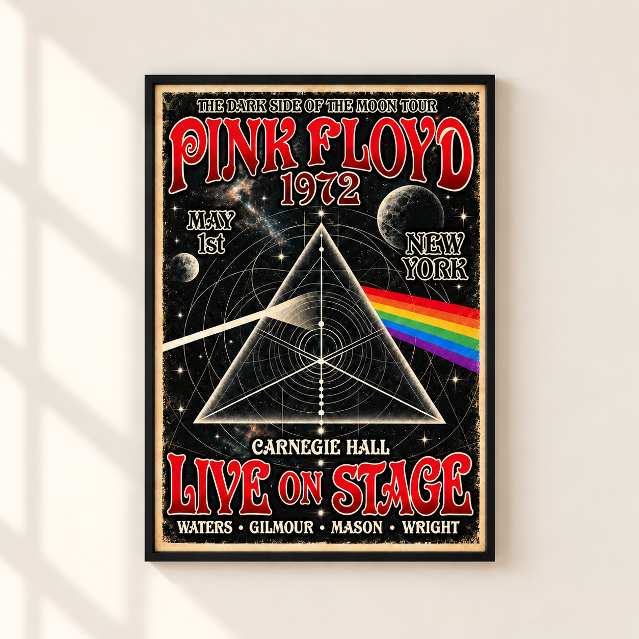 Pink Floyd 1972 Concert Poster