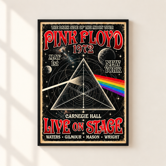 Pink Floyd 1972 Concert Poster