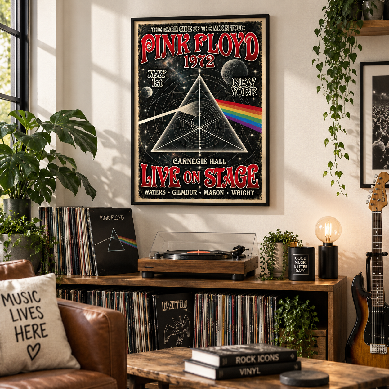 Pink Floyd 1972 Concert Poster