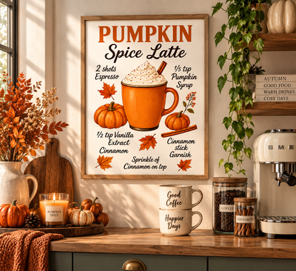 Pumpkin Spice Latte Print